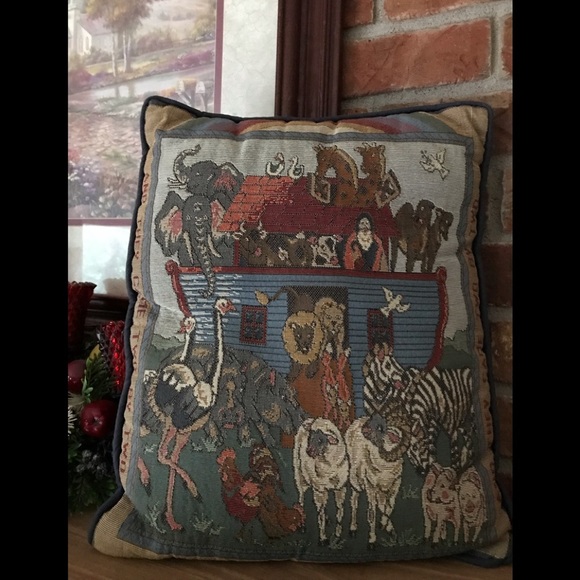 Rare Vintage Noah’s Ark Pillow - Picture 3 of 8